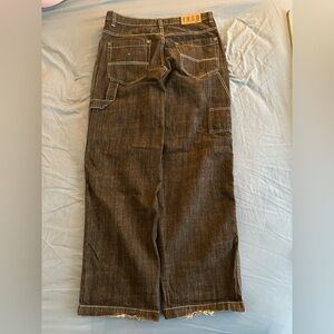 Vintage Exco Jeans Baggy Black carpenter Wide Leg Y2K Skate Size JNCO 32/32